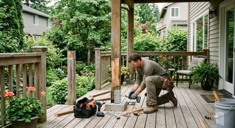 Terrace Railing Repair in Redmond, WA