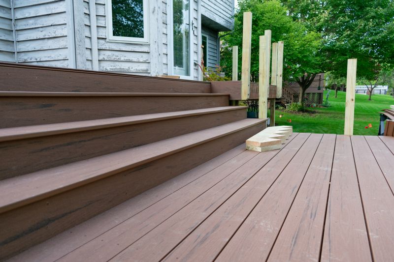 Wood Deck Stairs Installation