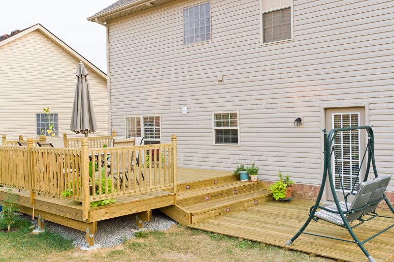 Outdoor Deck with Stairs